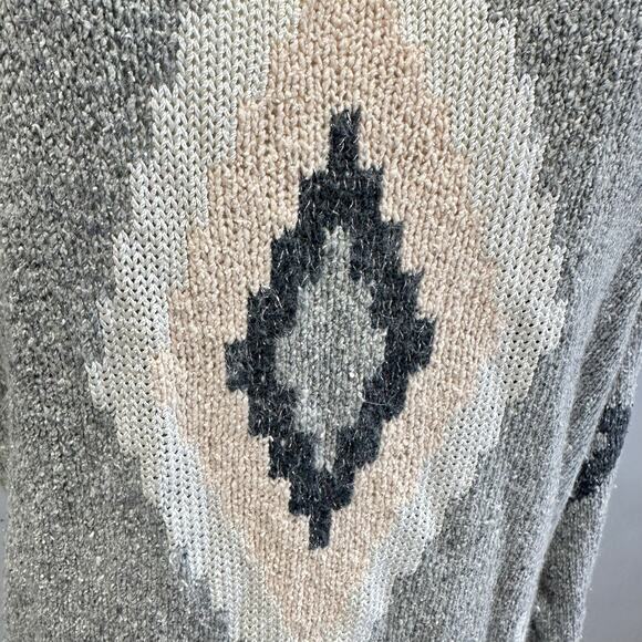 Vintage 80s silk/wool blend gray dolman sleeve sweater size medium - Picture 8 of 14